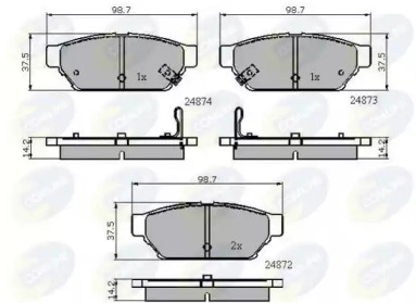 Комплект тормозных колодок COMLINE CBP3405