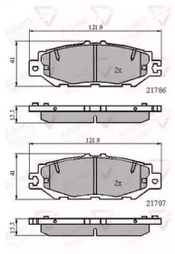 Комплект тормозных колодок COMLINE ADB0788