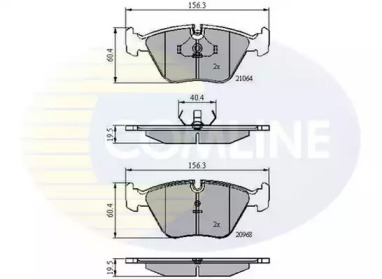 Комплект тормозных колодок COMLINE CBP0358