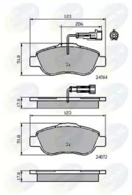 Комплект тормозных колодок COMLINE CBP11785