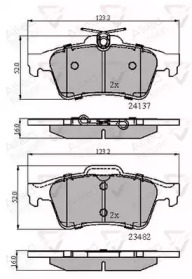 Комплект тормозных колодок COMLINE ADB01599