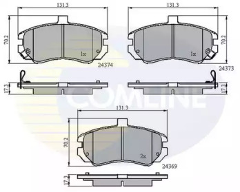 Комплект тормозных колодок COMLINE CBP31197