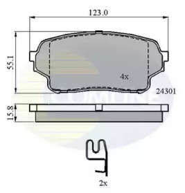 Комплект тормозных колодок COMLINE CBP31523