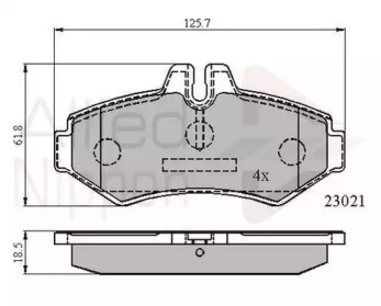 Комплект тормозных колодок COMLINE ADB0914