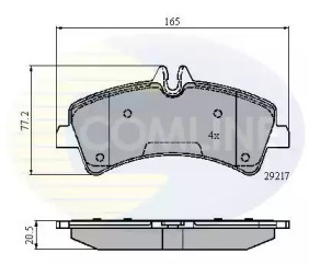 Комплект тормозных колодок COMLINE CBP01575