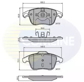 Комплект тормозных колодок COMLINE CBP01720