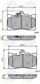 Комплект тормозных колодок COMLINE CBP31605