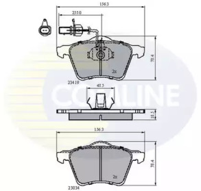 Комплект тормозных колодок COMLINE CBP1885