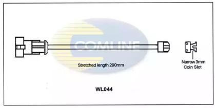 Сигнализатор, износ тормозных колодок COMLINE WL044