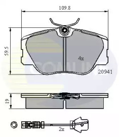 Комплект тормозных колодок COMLINE CBP2360