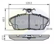 Комплект тормозных колодок COMLINE CBP0232