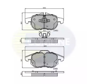 Комплект тормозных колодок COMLINE CBP01137