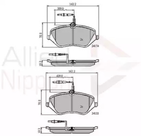 Комплект тормозных колодок COMLINE ADB11251