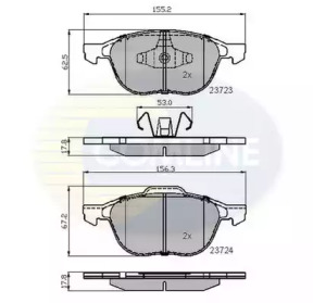 Комплект тормозных колодок COMLINE CBP01323