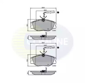 Комплект тормозных колодок COMLINE CBP11001