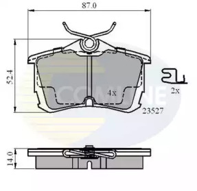 Комплект тормозных колодок COMLINE CBP3803