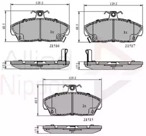 Комплект тормозных колодок COMLINE ADB3232