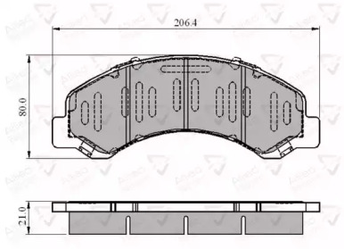 Комплект тормозных колодок COMLINE ADB3919