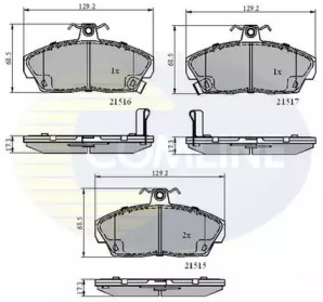 Комплект тормозных колодок COMLINE CBP3232