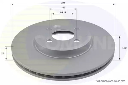 Тормозной диск COMLINE ADC1767V