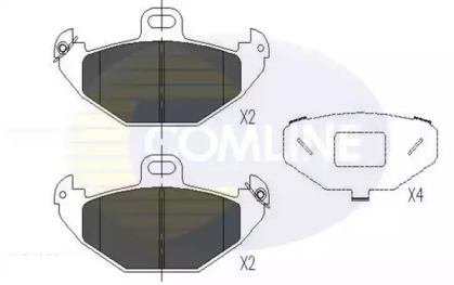 Комплект тормозных колодок COMLINE CBP01020