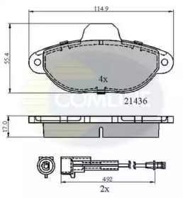 Комплект тормозных колодок COMLINE CBP2509