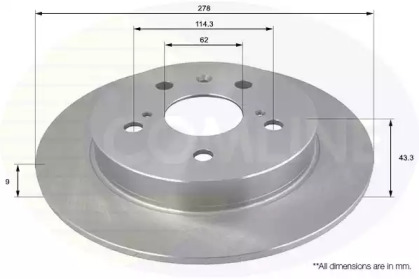 Тормозной диск COMLINE ADC0930