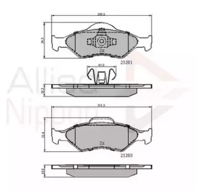 Комплект тормозных колодок COMLINE ADB0899