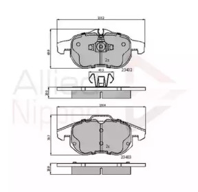 Комплект тормозных колодок COMLINE ADB01137