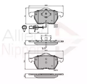 Комплект тормозных колодок COMLINE ADB11542