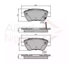 Комплект тормозных колодок COMLINE ADB31594