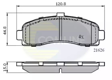 Комплект тормозных колодок COMLINE CBP0508