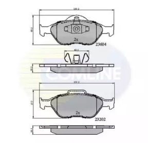 Комплект тормозных колодок COMLINE CBP0891