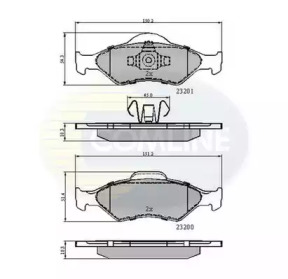 Комплект тормозных колодок COMLINE CBP0899