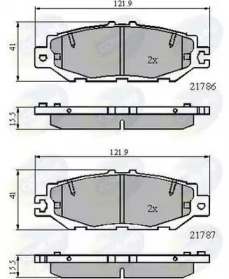 Комплект тормозных колодок COMLINE CBP0788