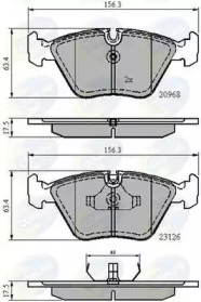 Комплект тормозных колодок COMLINE CBP0798