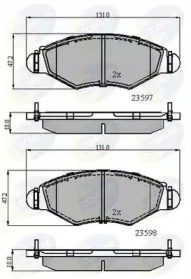 Комплект тормозных колодок COMLINE CBP01131