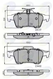 Комплект тормозных колодок COMLINE CBP01599