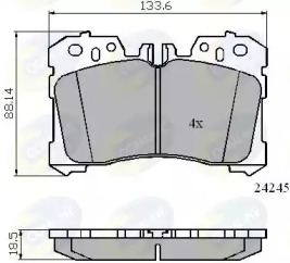 Комплект тормозных колодок COMLINE CBP01733