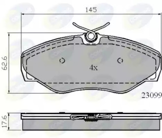 Комплект тормозных колодок COMLINE CBP01780