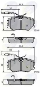 Комплект тормозных колодок COMLINE CBP11098