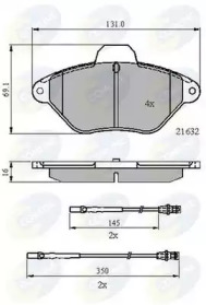 Комплект тормозных колодок COMLINE CBP21079