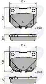 Комплект тормозных колодок COMLINE CBP31739