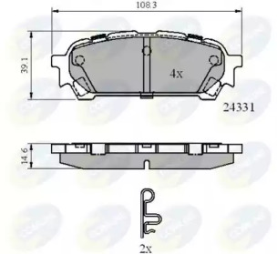 Комплект тормозных колодок COMLINE CBP31775