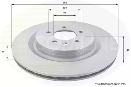 Тормозной диск COMLINE ADC1279V