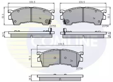 Комплект тормозных колодок COMLINE CBP3823