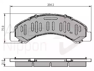 Комплект тормозных колодок COMLINE ADB3918