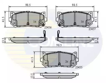 Комплект тормозных колодок COMLINE CBP3906