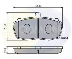 Комплект тормозных колодок COMLINE CBP01066