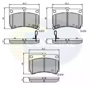 Комплект тормозных колодок COMLINE CBP3245